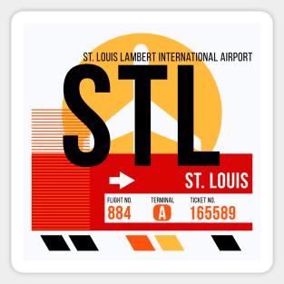 St. Louis (STL) Airport // Sunset Baggage Tag Sticker